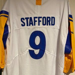 Matthew Stafford 9 Los Angeles Rams NFL football jersey Stitched New